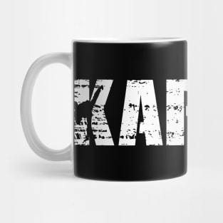 Distressed Look Karate Gift For Karateka Mug